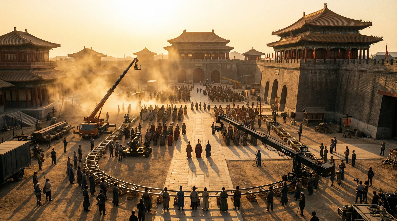 麻豆国产视频栏目大型影视拍摄基地全景