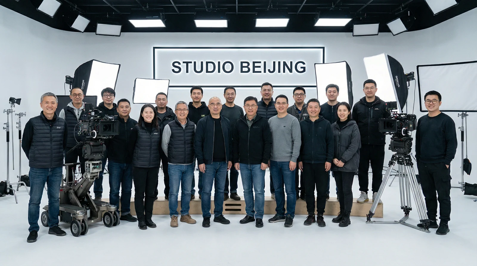 麻豆专业影视制作团队合影